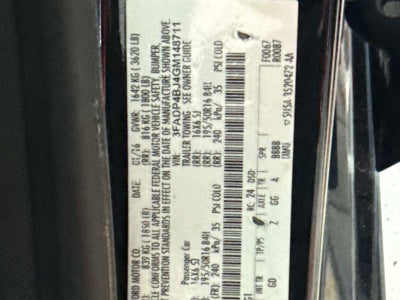 2016 Ford Fiesta SE