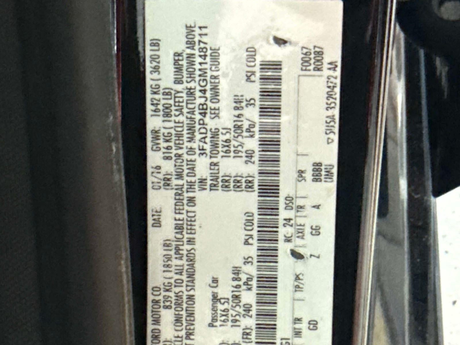 2016 Ford Fiesta SE