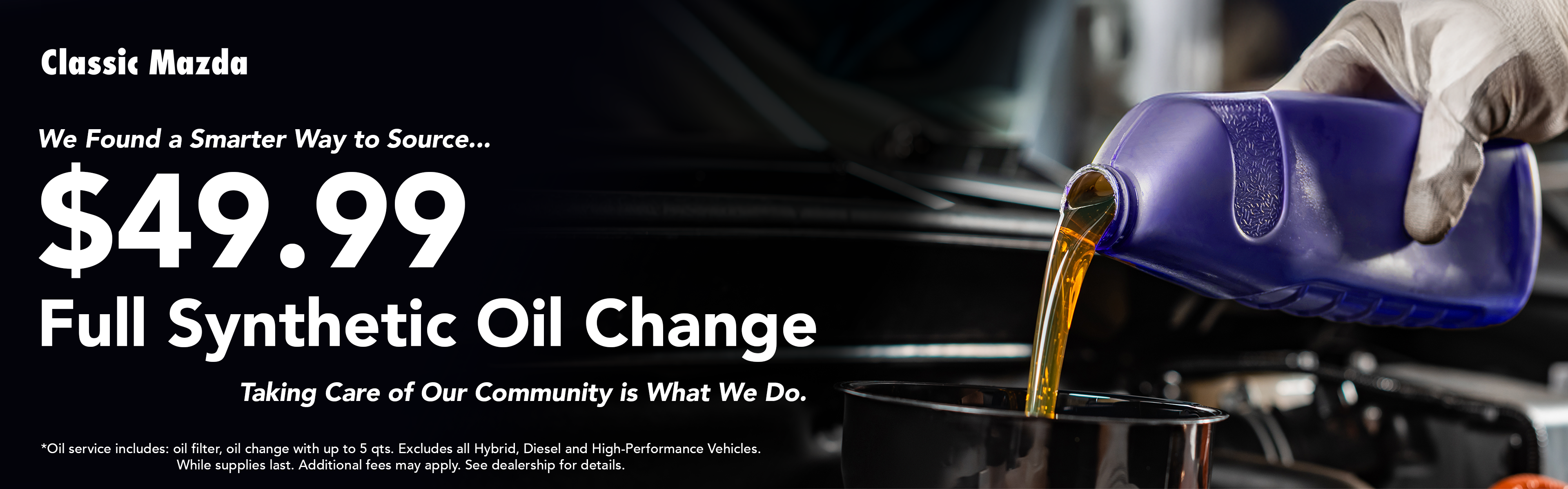 Synthetic Oil Change Special