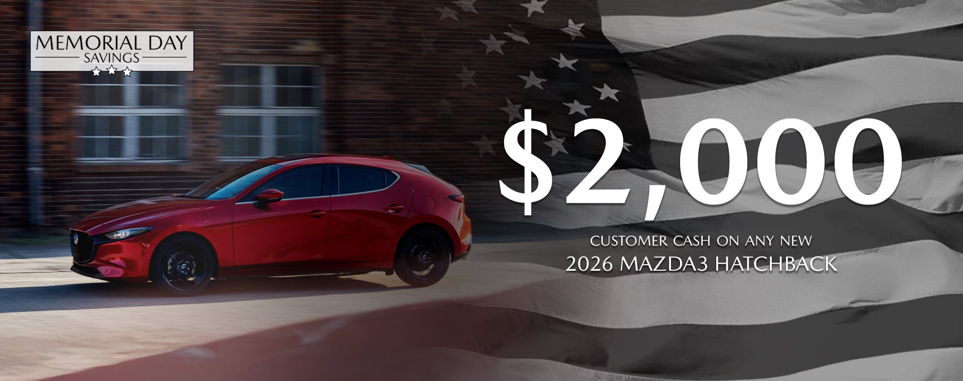 2026 Mazda3 Hatchback Customer Cash