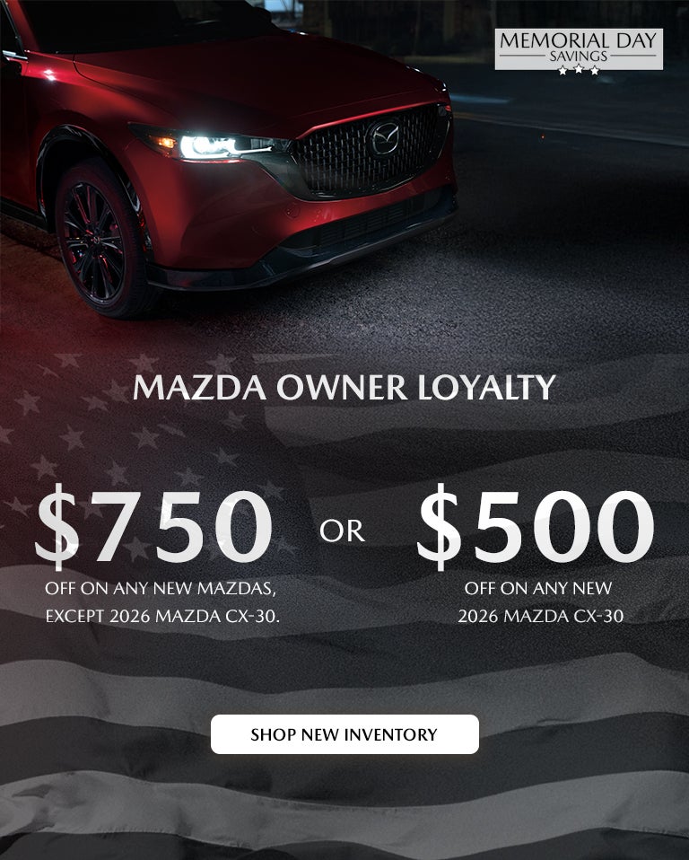 Mazda Owner Loyalty Rebates