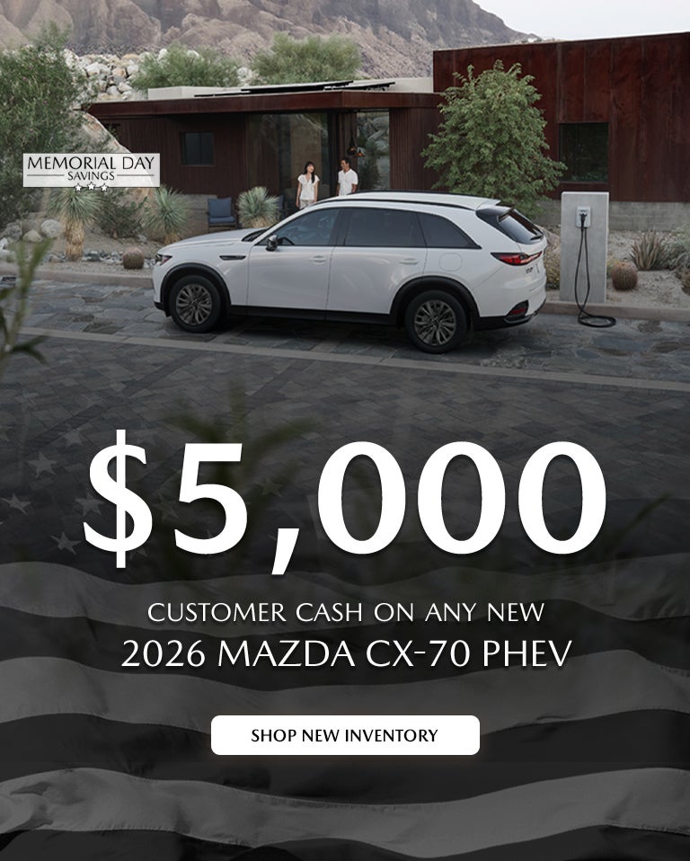 2026 Mazda CX-70 PHEV Customer Cash