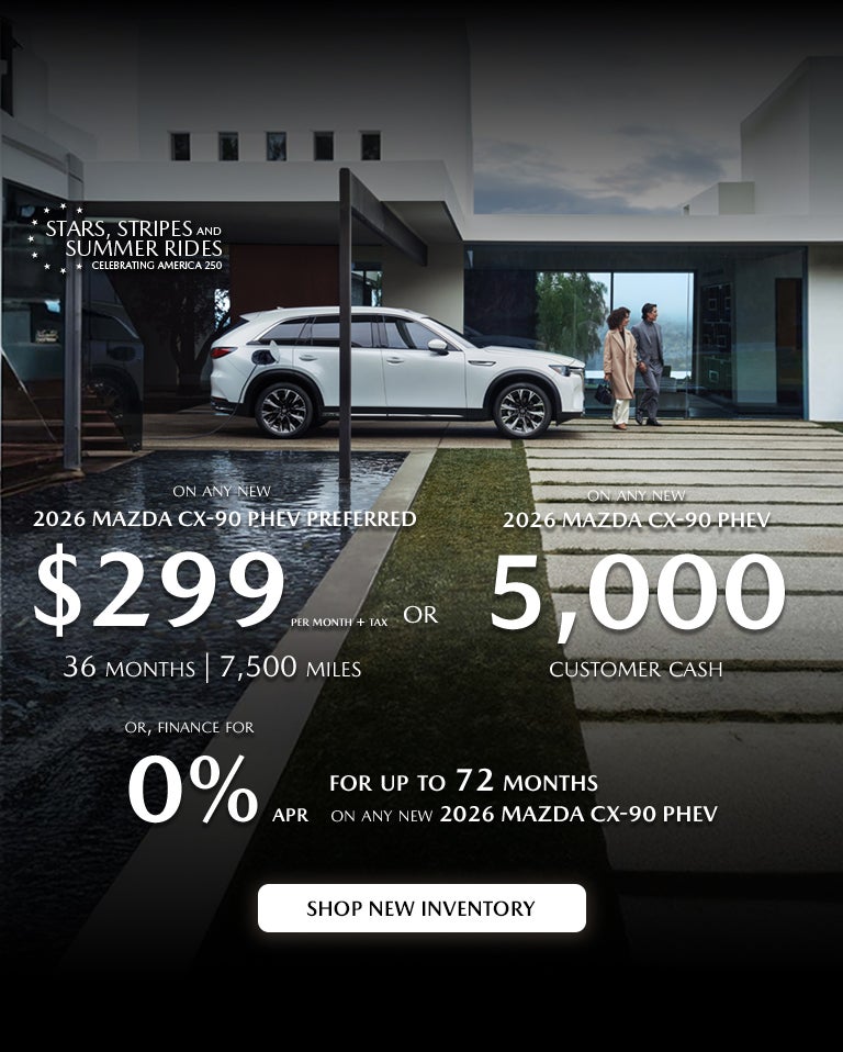 2026 Mazda CX-90 PHEV Customer Cash