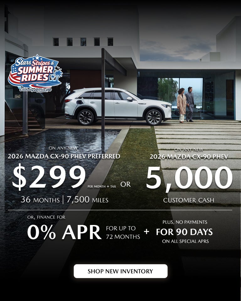 2026 Mazda CX-90 PHEV Customer Cash
