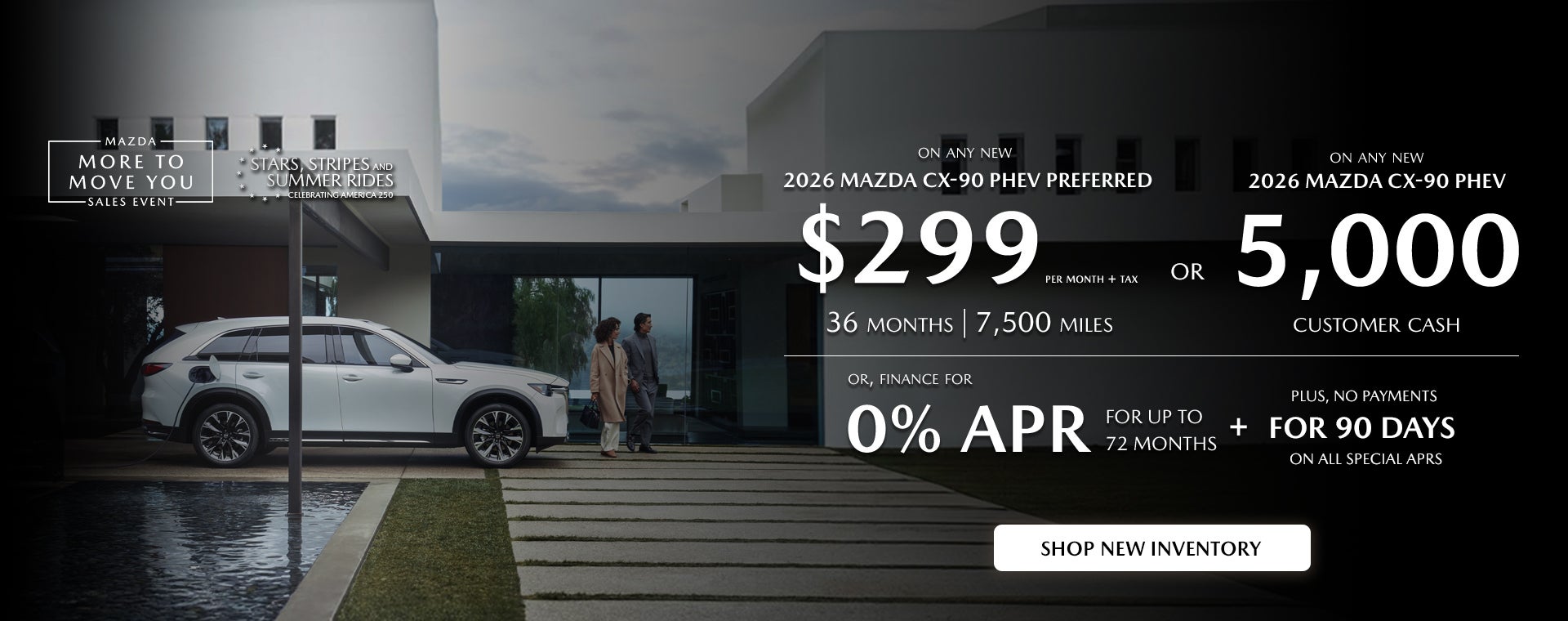 2026 Mazda CX-90 PHEV Customer Cash