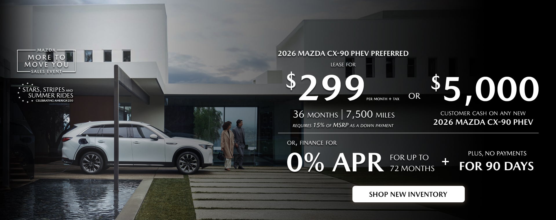 2026 Mazda CX-90 PHEV Customer Cash