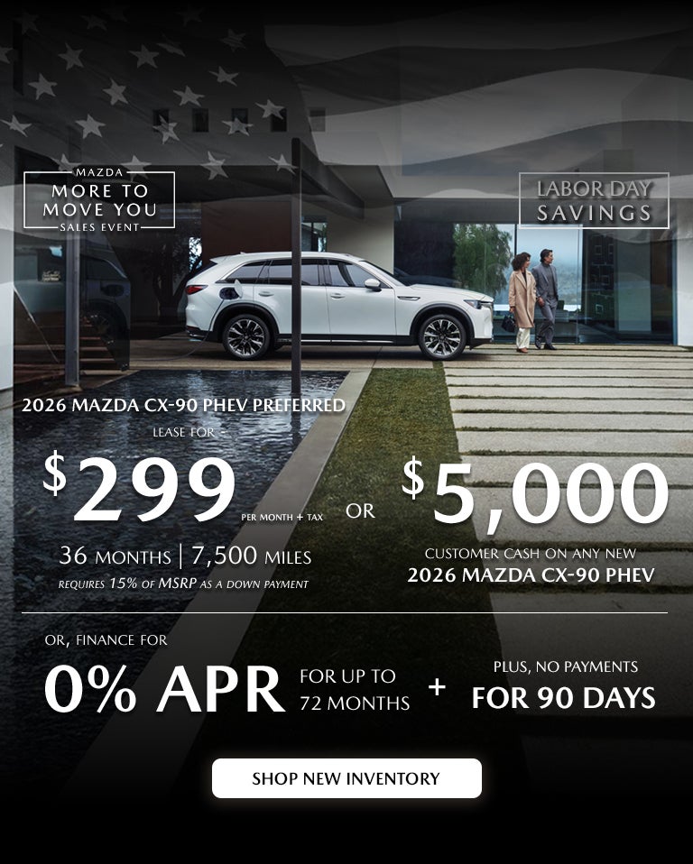 2026 Mazda CX-90 PHEV Customer Cash